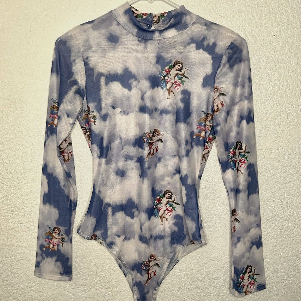 Purple Angle shin body suite long sleeves